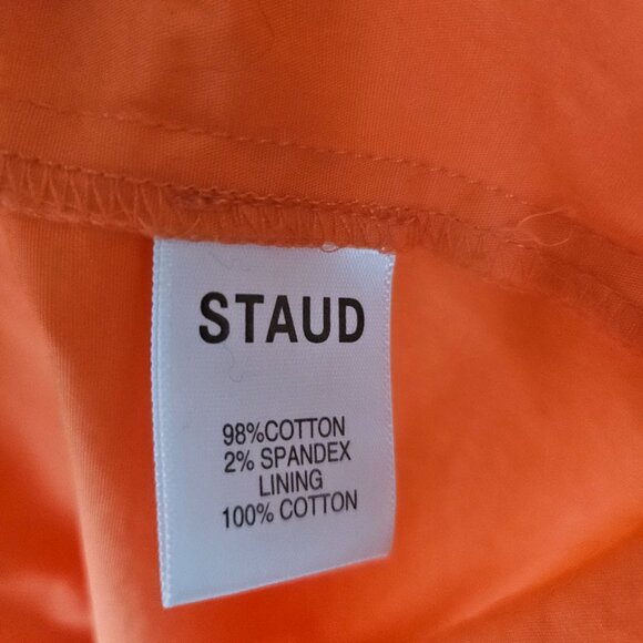 Staud Elio Puff-Sleeve Prairie Dress Size 10 - Picture 10 of 12